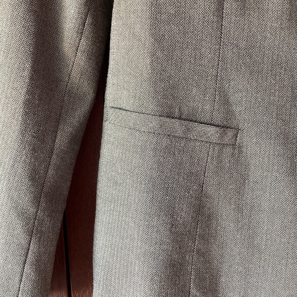 Kenneth Cole Select Brown Herringbone Lined Blazer Size S - Picture 3 of 5